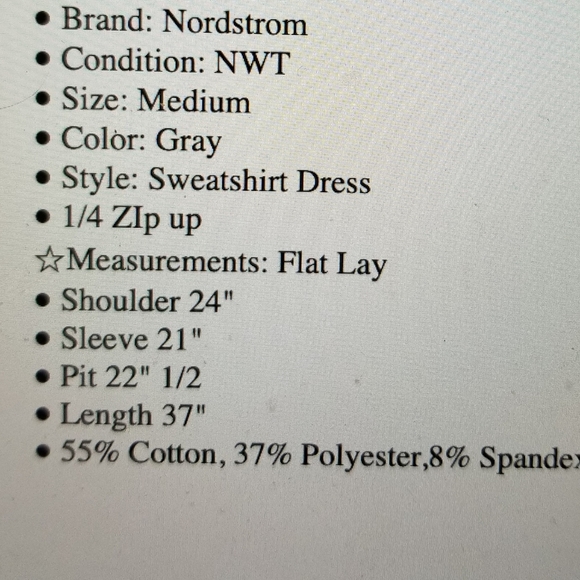 - NWT QUARTER ZIP MULTI WAY COLLAR CASUAL BEACH SWEAT SHIRT DRESS MEDIUM - Picture 6 of 10